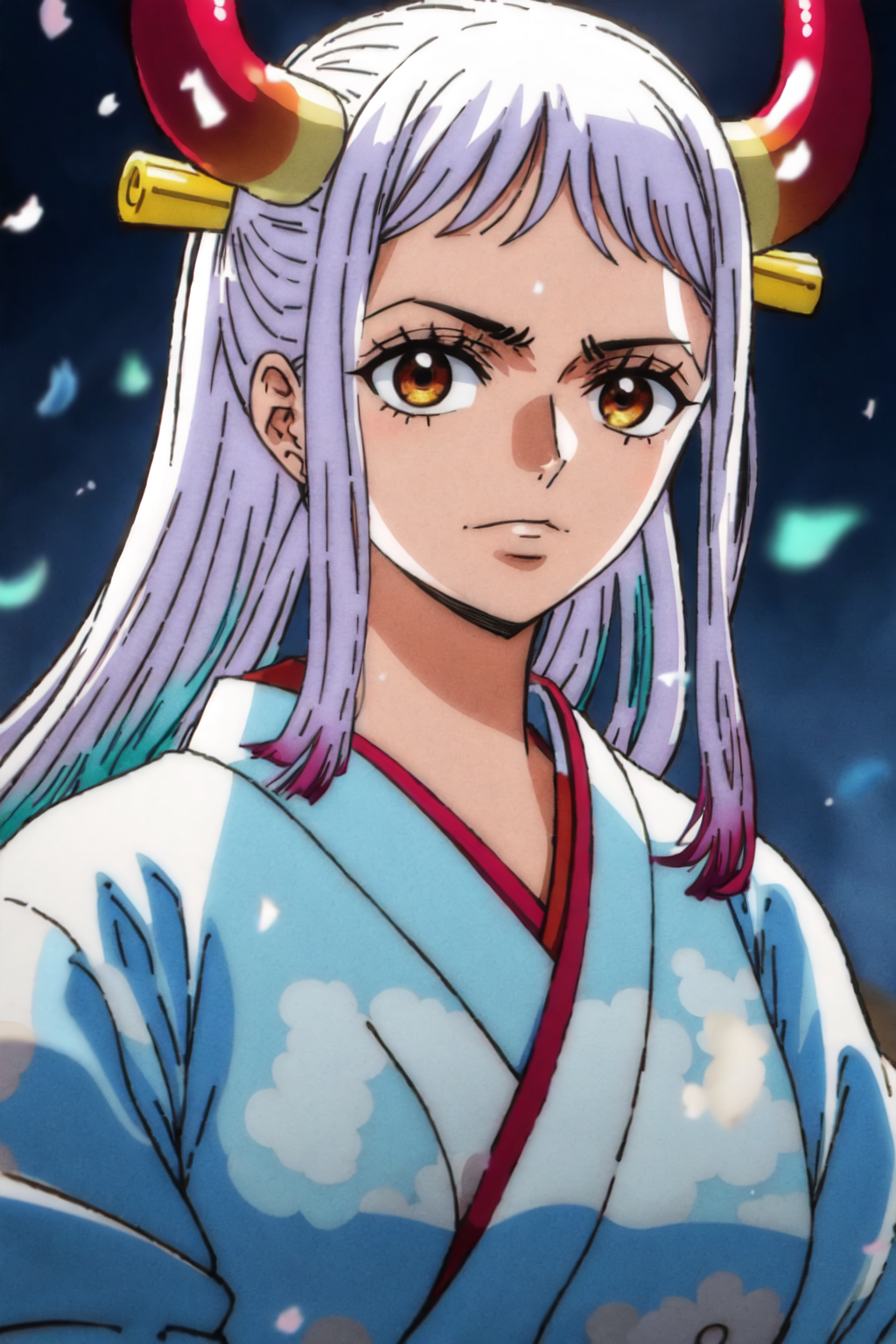 01953-2114314525-1girl, yamato_5000, white_hair, green_hair, gradient_hair, horns, wanostyle, ((masterpiece)), ((best quality)), extremely detail.png